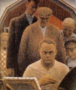 Grant Wood Returned from Bohemia oil painting on canvas